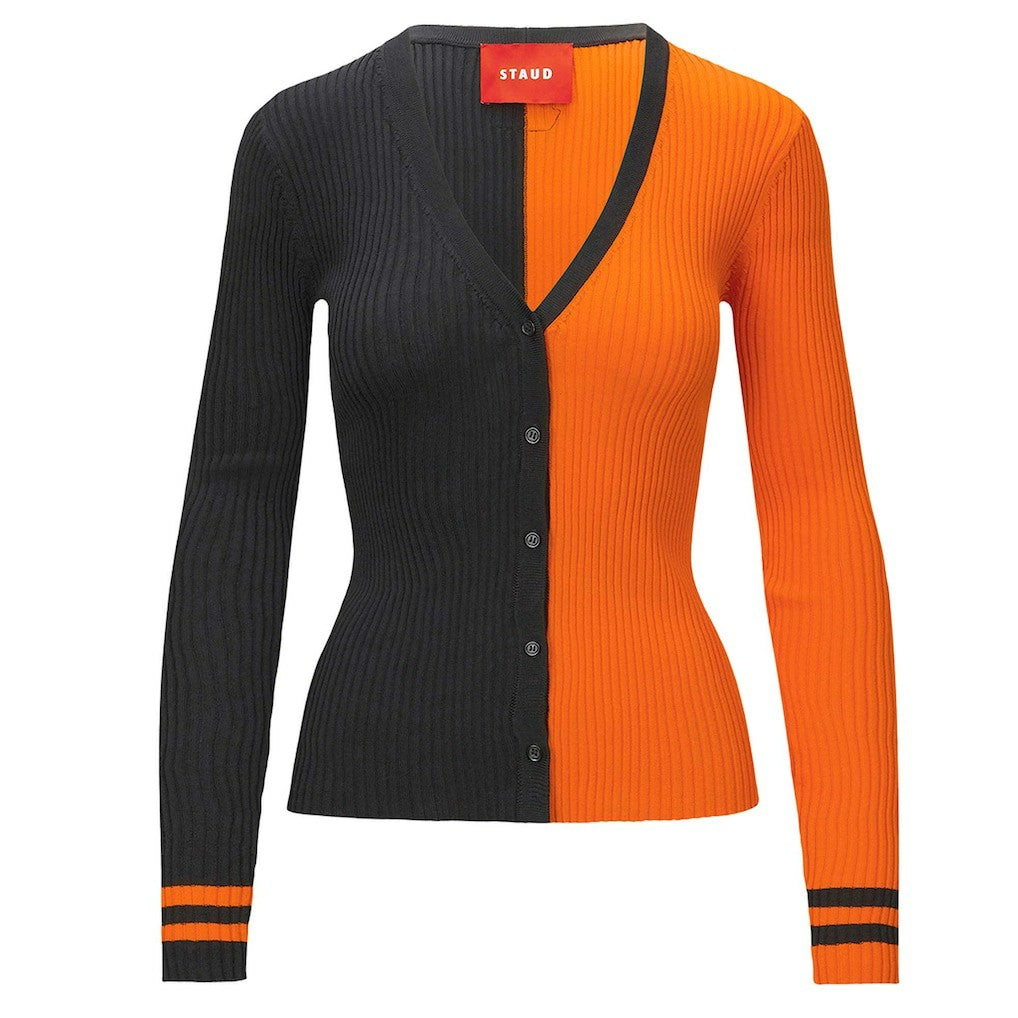 Cincinnati Bengals STAUD Women's Cargo Sweater Black/Orange - NFL