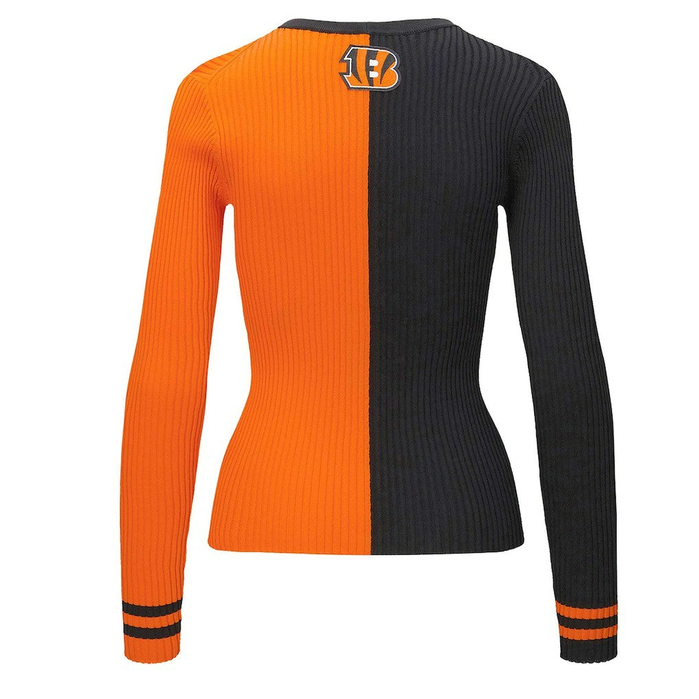 Cincinnati Bengals STAUD Women's Cargo Sweater Black/Orange - NFL