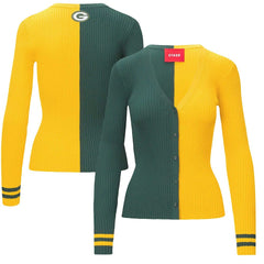 Green Bay Packers STAUD Women's Cargo Sweater Green/Gold - NFL