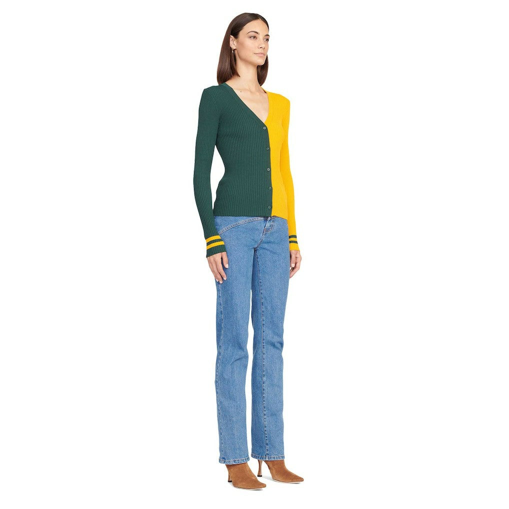 Green Bay Packers STAUD Women's Cargo Sweater Green/Gold - NFL