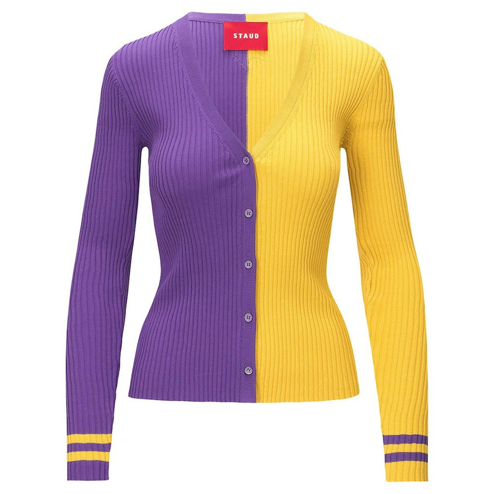 Minnesota Vikings STAUD Women's Cargo Sweater Purple/Gold - NFL