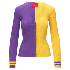 Minnesota Vikings STAUD Women's Cargo Sweater Purple/Gold - NFL