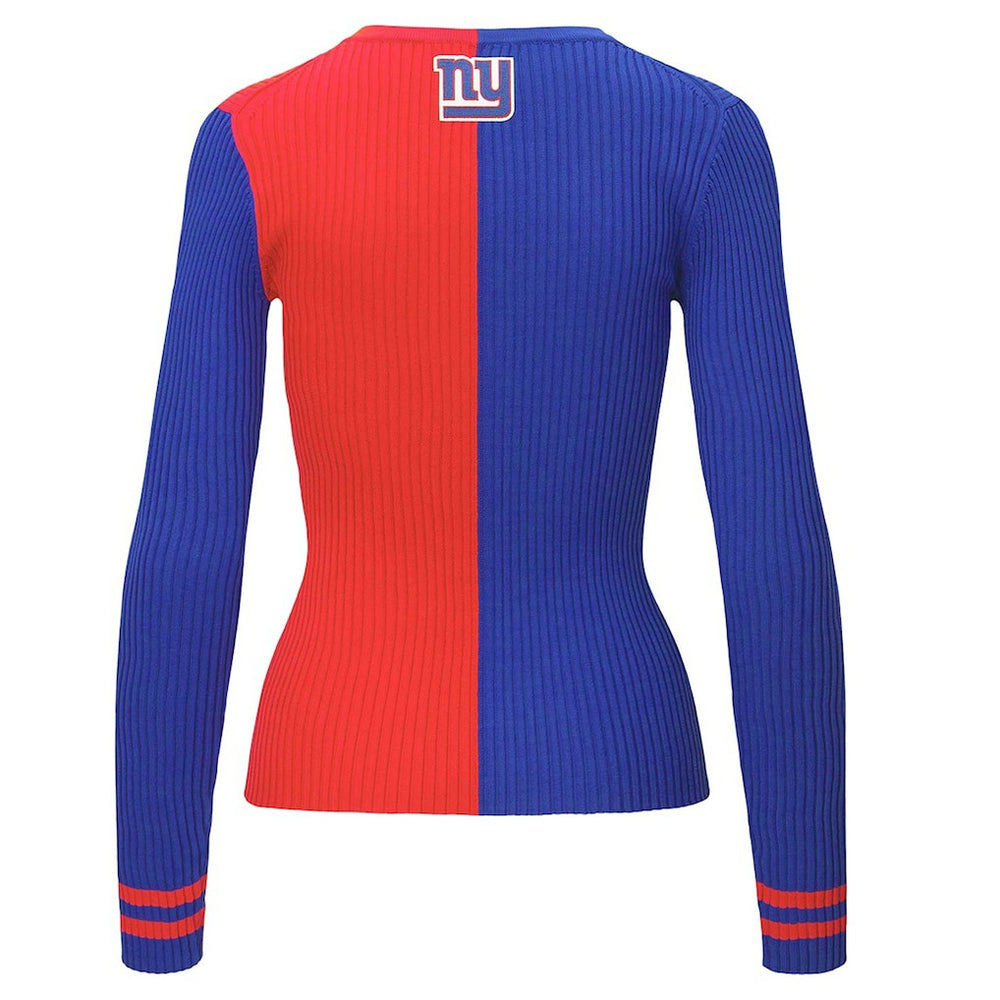 New York Giants STAUD Women's Cargo Sweater Royal/Red - NFL