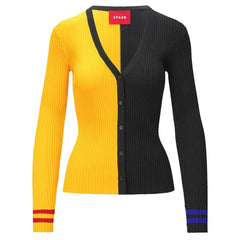 Pittsburgh Steelers STAUD Women's Cargo Sweater Gold/Black - NFL
