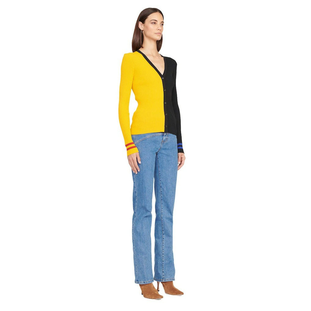 Pittsburgh Steelers STAUD Women's Cargo Sweater Gold/Black - NFL