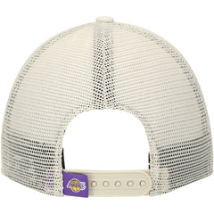 New Era - Los Angeles Lakers Rough Edge Logo Trucker 9TWENTY Adjustable Hat - Cream