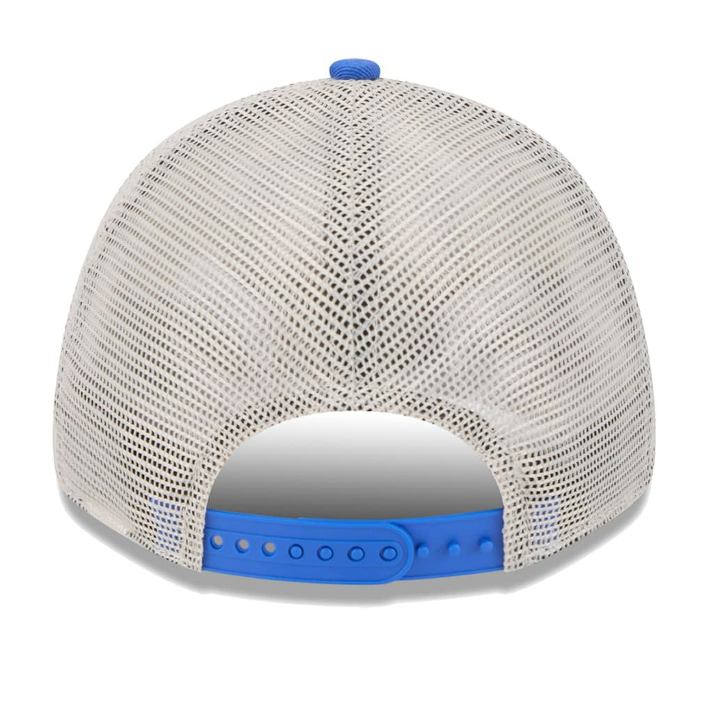 New Era - Dallas Mavericks Throwback Patch Trucker 9FORTY Adjustable Hat - Khaki/Blue