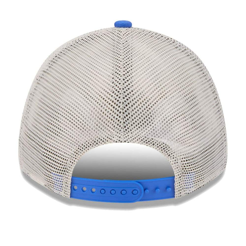New Era - Dallas Mavericks Throwback Patch Trucker 9FORTY Adjustable Hat - Khaki/Blue
