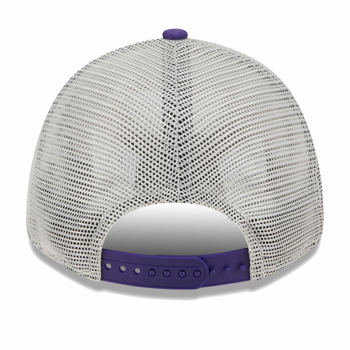 New Era - Phoenix Suns Throwback Patch Trucker 9FORTY Adjustable Hat - Khaki/Purple