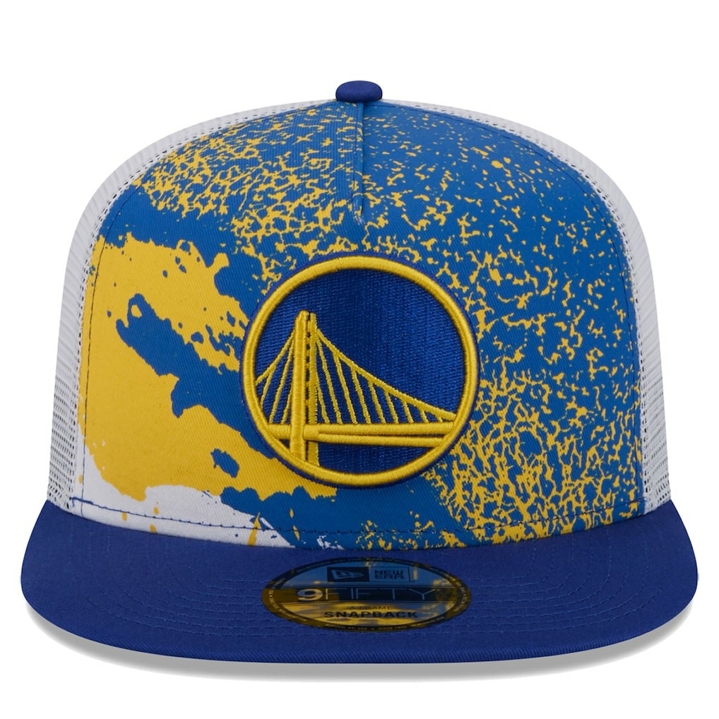 New Era - Golden State Warriors Court Sport Speckle 9FIFTY Snapback Hat - Royal