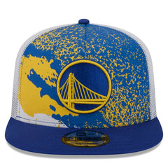 New Era - Golden State Warriors Court Sport Speckle 9FIFTY Snapback Hat - Royal