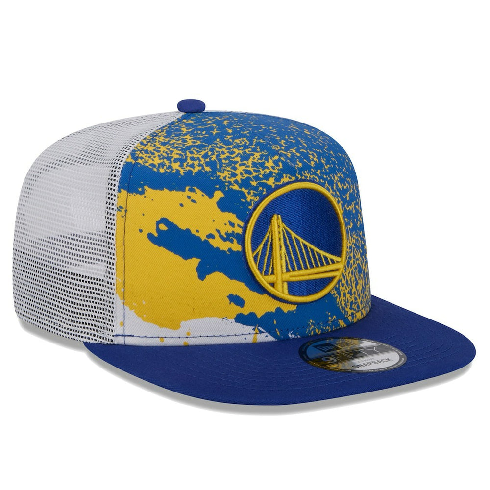 New Era - Golden State Warriors Court Sport Speckle 9FIFTY Snapback Hat - Royal
