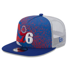 New Era - Philadelphia 76ers Court Sport Speckle 9FIFTY Snapback Hat - Royal