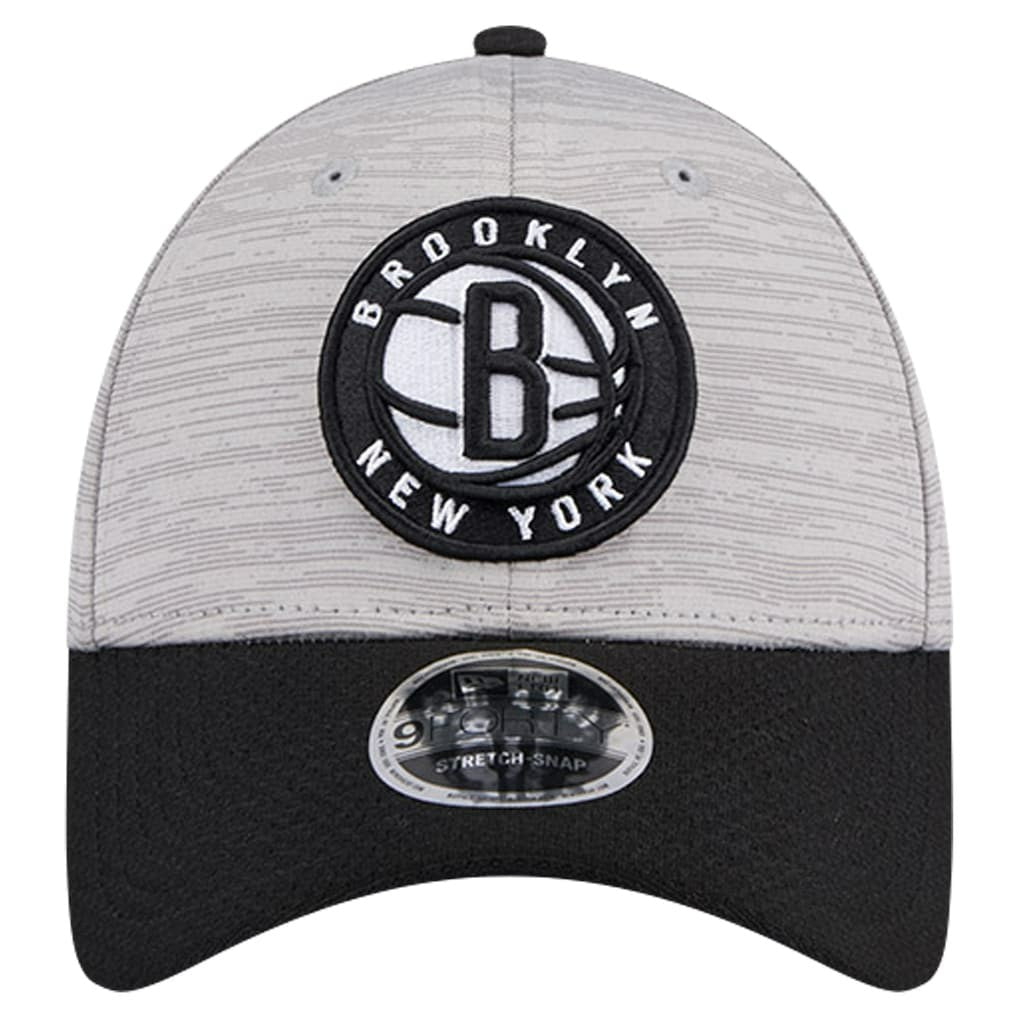 New Era - Brooklyn Nets Active Digi-Tech Two-Tone 9FORTY Adjustable Hat - Heather Gray/Black