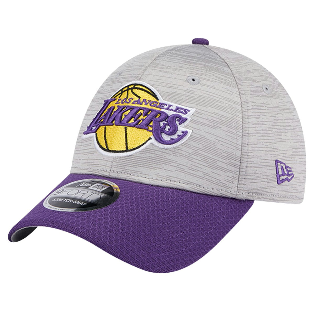 New Era - Los Angeles Lakers Active Digi-Tech Two-Tone 9FORTY Adjustable Hat - Heather Gray/Purple