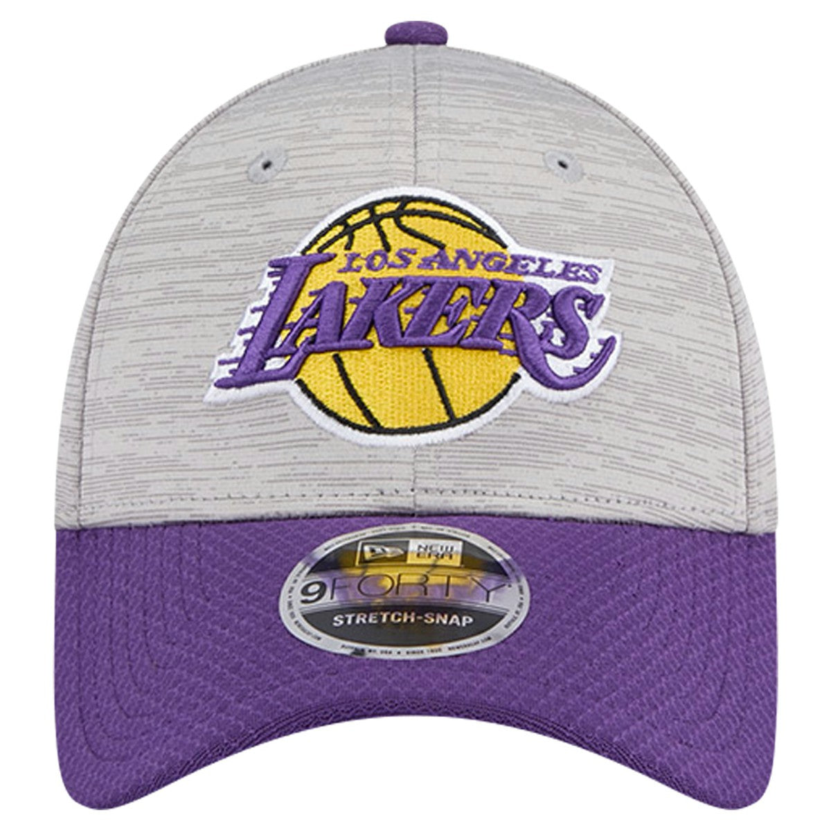 New Era - Los Angeles Lakers Active Digi-Tech Two-Tone 9FORTY Adjustable Hat - Heather Gray/Purple