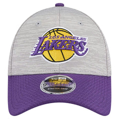 New Era - Los Angeles Lakers Active Digi-Tech Two-Tone 9FORTY Adjustable Hat - Heather Gray/Purple