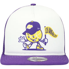 New Era - Los Angeles Lakers Youth Court Sport Mascot 9FIFTY Snapback Hat - White/Purple