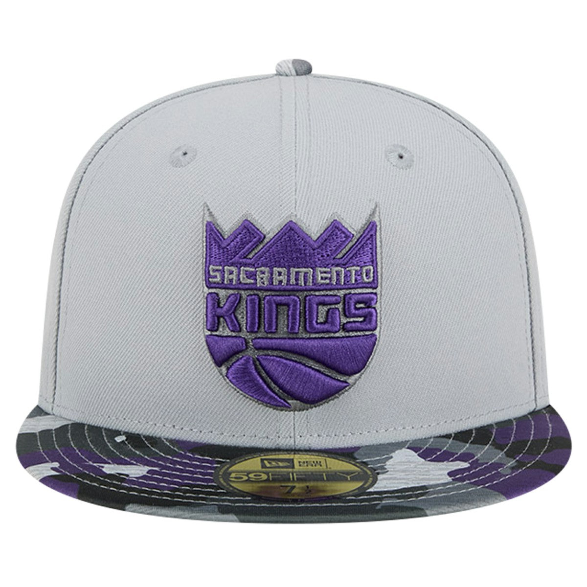 New Era - Sacramento Kings Active Color Camo Visor 59FIFTY Fitted Hat - Gray