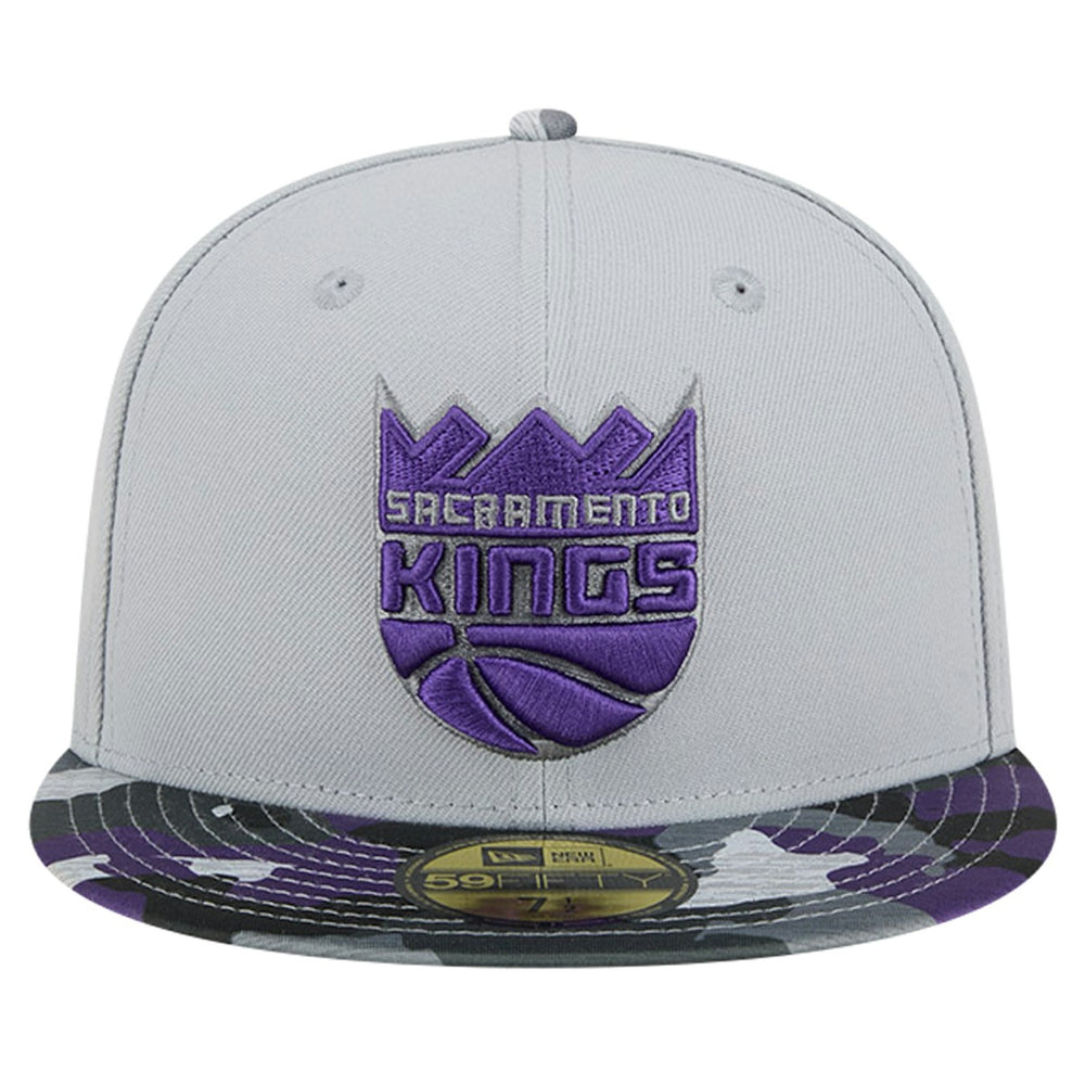 New Era - Sacramento Kings Active Color Camo Visor 59FIFTY Fitted Hat - Gray