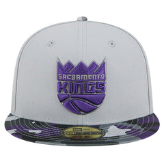 New Era - Sacramento Kings Active Color Camo Visor 59FIFTY Fitted Hat - Gray