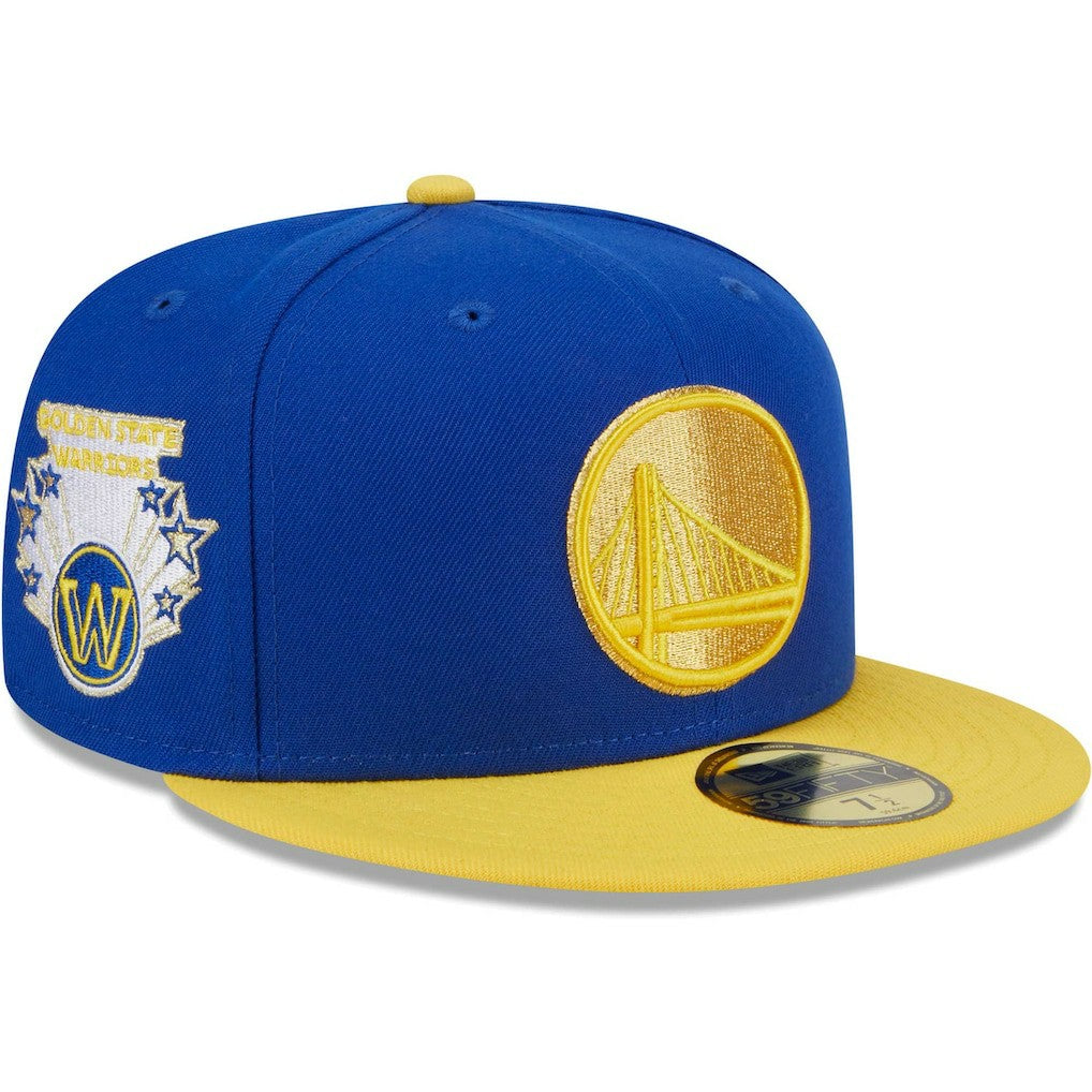 New Era - Golden State Warriors Gameday Gold Pop Stars 59FIFTY Fitted Hat - Royal/Gold