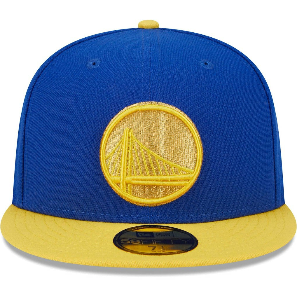 New Era - Golden State Warriors Gameday Gold Pop Stars 59FIFTY Fitted Hat - Royal/Gold