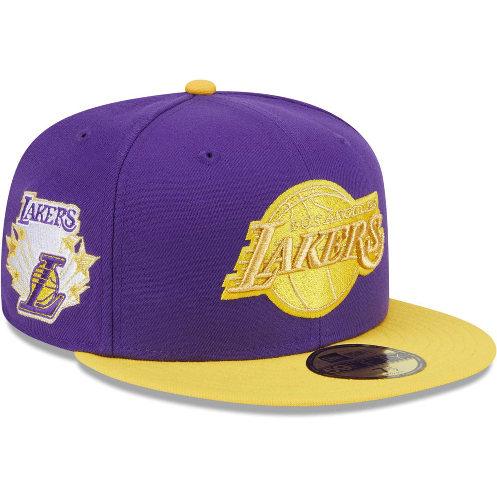 New Era - Los Angeles Lakers Gameday Gold Pop Stars 59FIFTY Fitted Hat - Purple/Gold