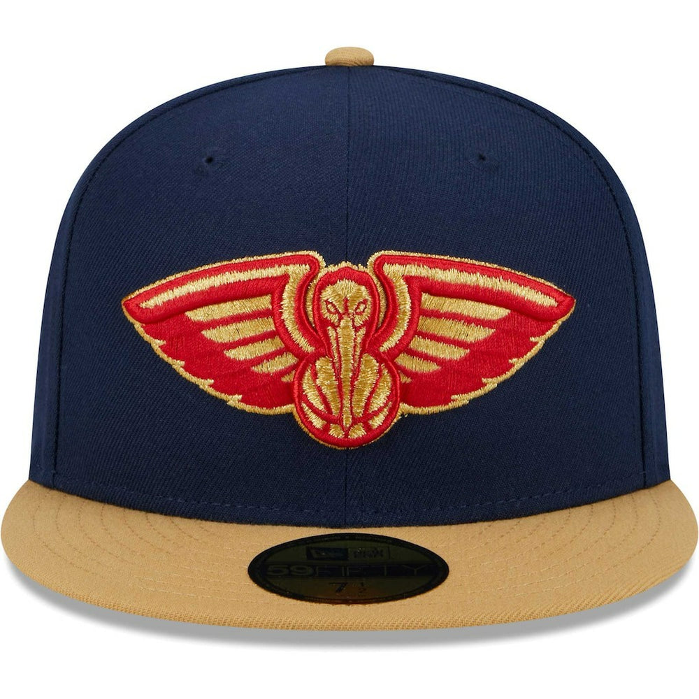 New Era - New Orleans Pelicans Gameday Gold Pop Stars 59FIFTY Fitted Hat - Navy/Gold