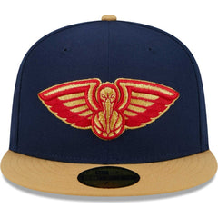 New Era - New Orleans Pelicans Gameday Gold Pop Stars 59FIFTY Fitted Hat - Navy/Gold