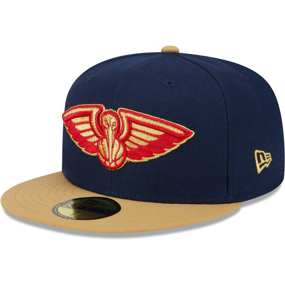 New Era - New Orleans Pelicans Gameday Gold Pop Stars 59FIFTY Fitted Hat - Navy/Gold