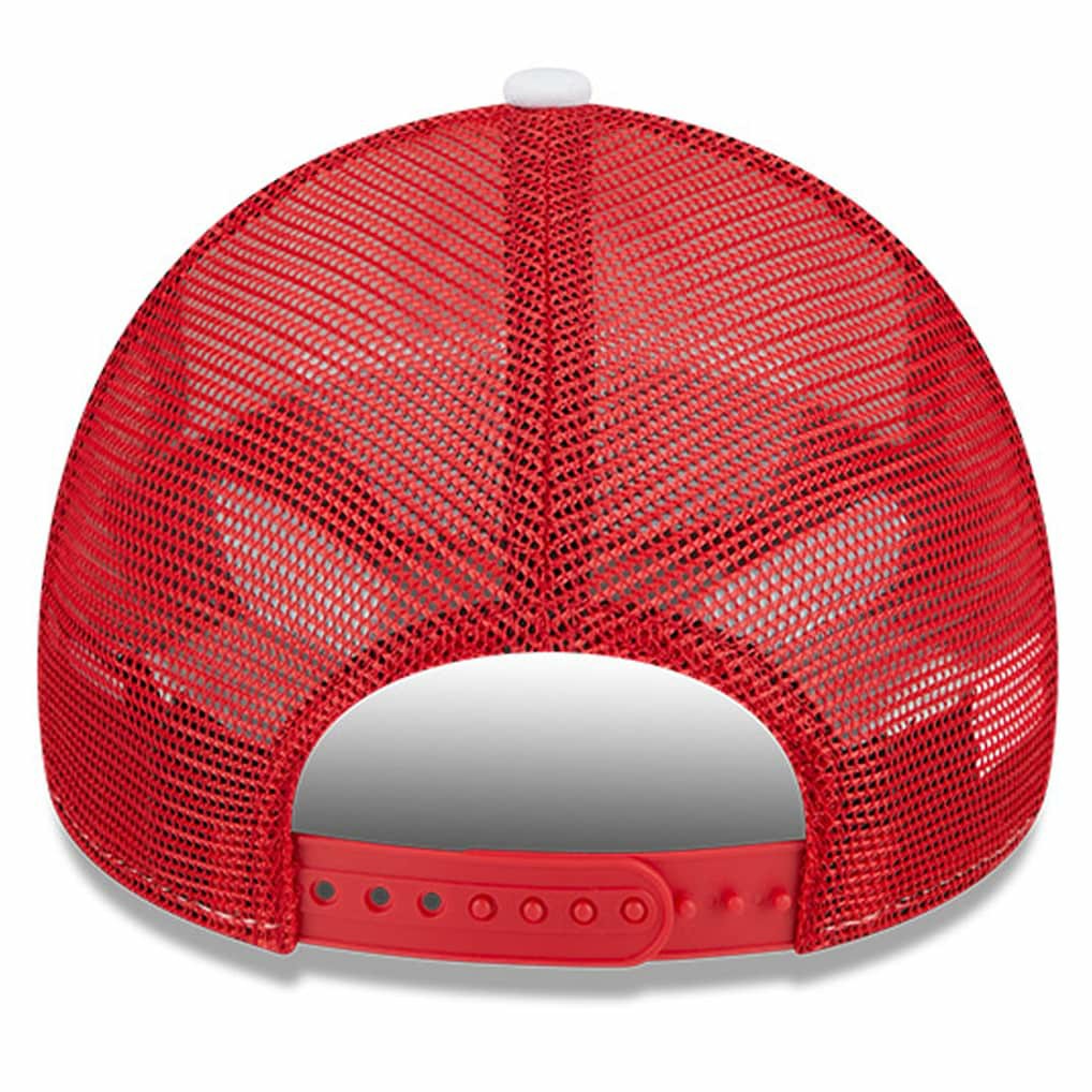 New Era - Atlanta Hawks Court Sport Foam A-Frame 9FORTY Adjustable Trucker Hat - White/Red