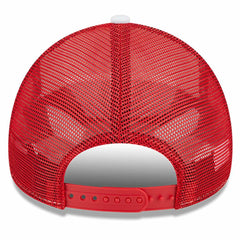 New Era - Atlanta Hawks Court Sport Foam A-Frame 9FORTY Adjustable Trucker Hat - White/Red