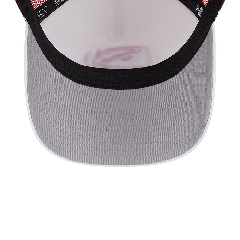 New Era - Atlanta Hawks Court Sport Foam A-Frame 9FORTY Adjustable Trucker Hat - White/Red