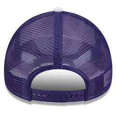 New Era - Phoenix Suns Court Sport Foam A-Frame 9FORTY Adjustable Trucker Hat - White/Purple