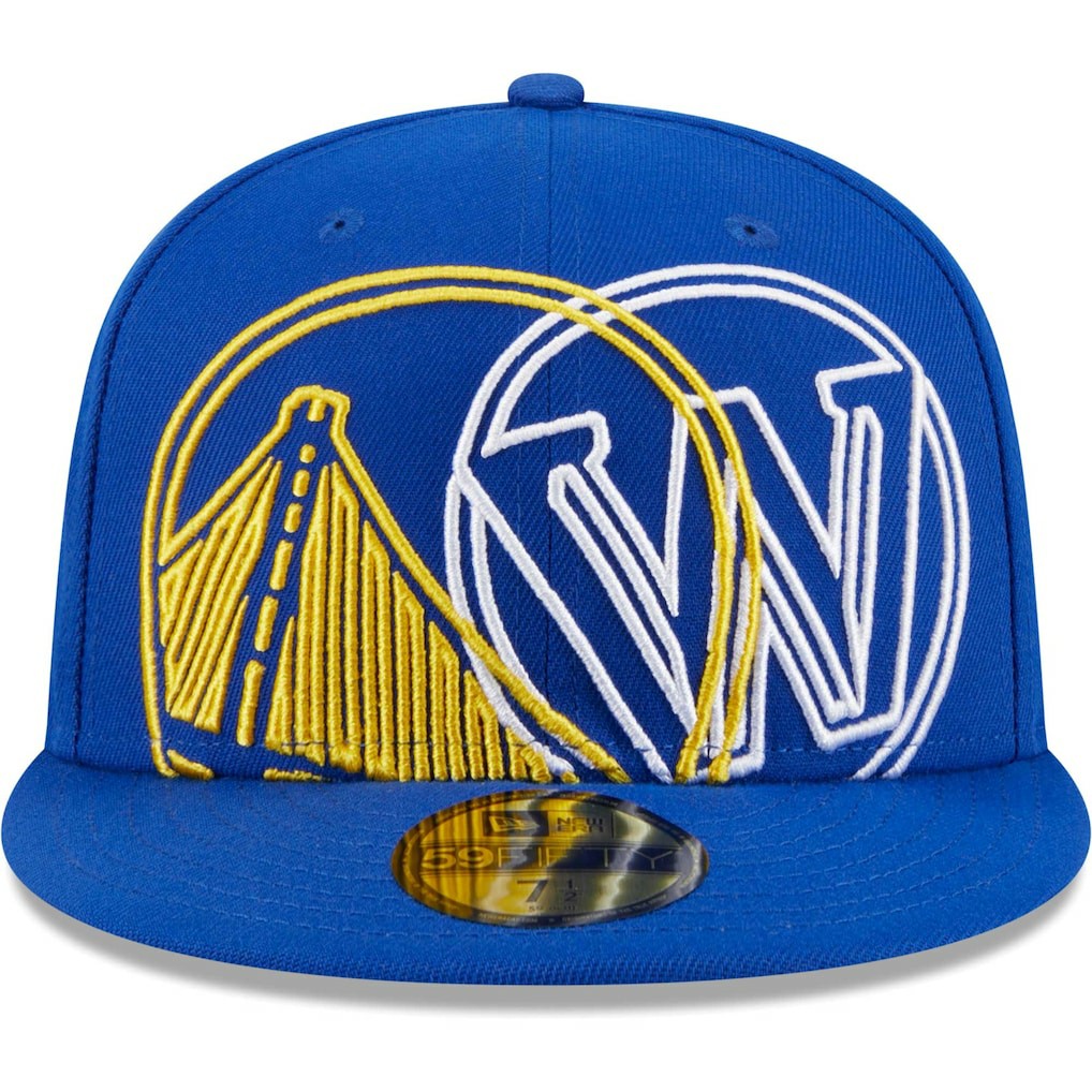 New Era - Golden State Warriors Game Day Hollow Logo Mashup 59FIFTY Fitted Hat - Royal