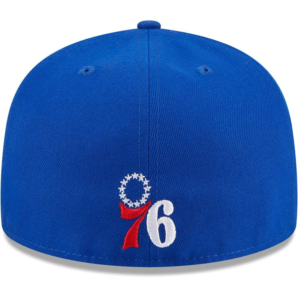New Era - Philadelphia 76ers Game Day Hollow Logo Mashup 59FIFTY Fitted Hat - Royal