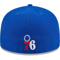 New Era - Philadelphia 76ers Game Day Hollow Logo Mashup 59FIFTY Fitted Hat - Royal