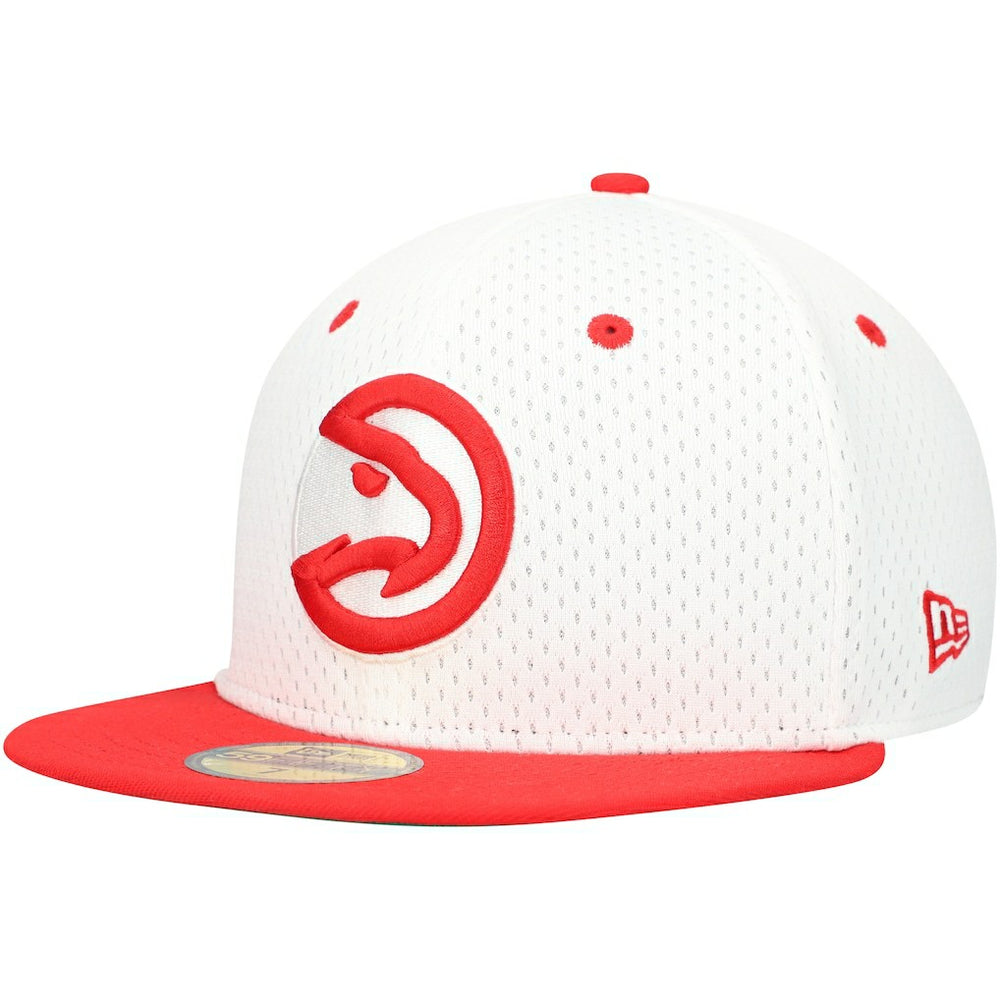 New Era - Atlanta Hawks Throwback 2Tone 59FIFTY Fitted Hat - White/Red