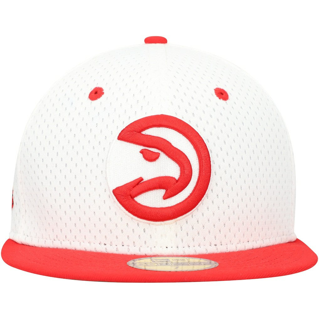 New Era - Atlanta Hawks Throwback 2Tone 59FIFTY Fitted Hat - White/Red
