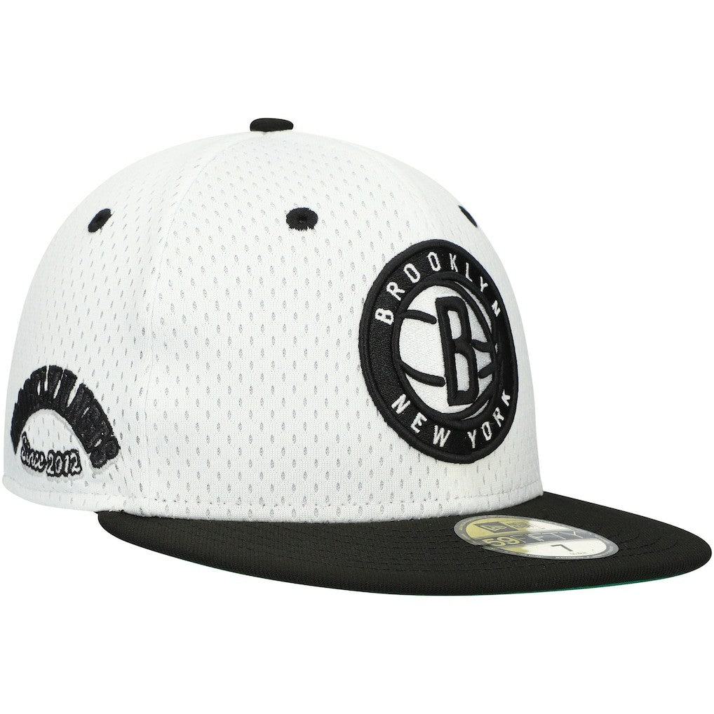 New Era - Brooklyn Nets Throwback 2Tone 59FIFTY Fitted Hat - White/Black