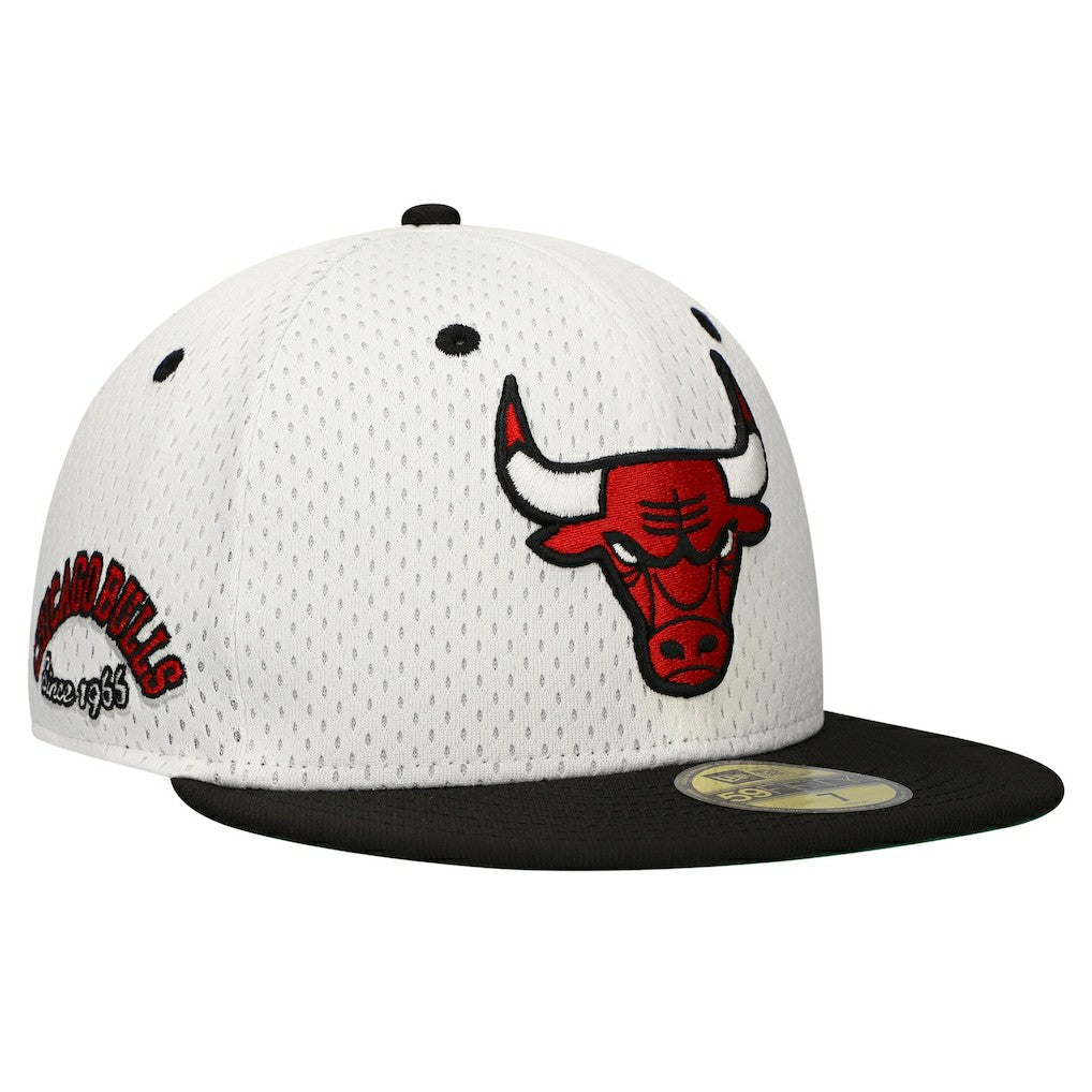 New Era - Chicago Bulls Throwback 2Tone 59FIFTY Fitted Hat - White/Black