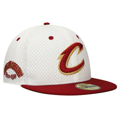 New Era - Cleveland Cavaliers Throwback 2Tone 59FIFTY Fitted Hat - White/Wine