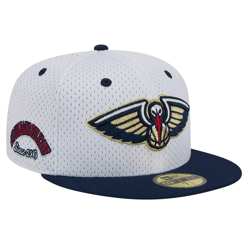 New Era - New Orleans Pelicans Throwback 2Tone 59FIFTY Fitted Hat - White/Navy