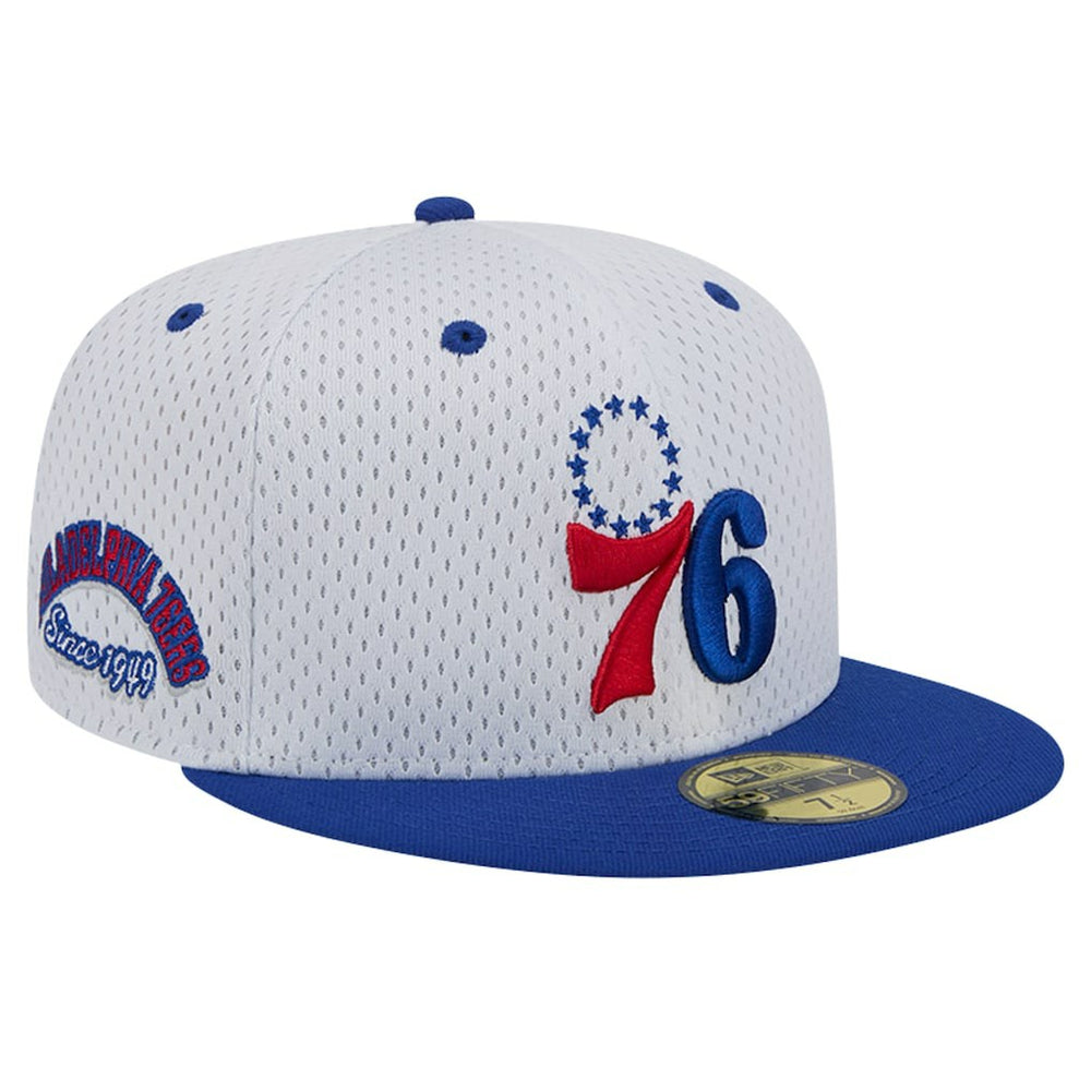 New Era - Philadelphia 76ers Throwback 2Tone 59FIFTY Fitted Hat - White/Royal