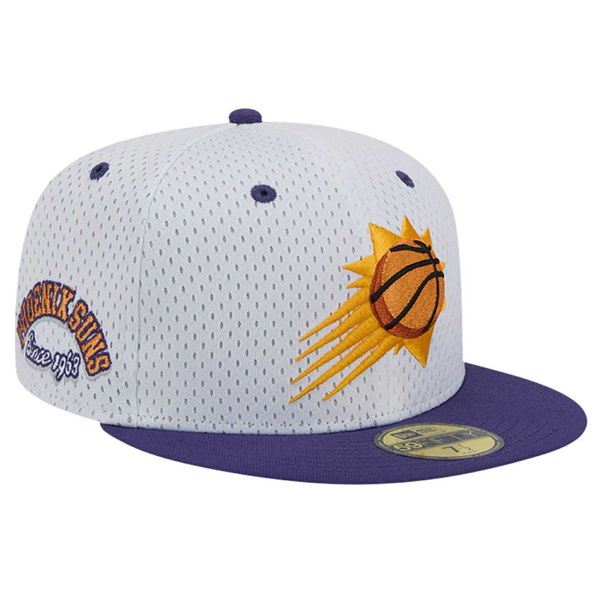 New Era - Phoenix Suns Throwback 2Tone 59FIFTY Fitted Hat - White/Purple