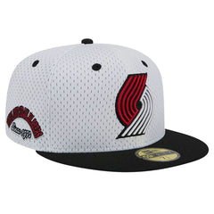 New Era - Portland Trail Blazers Throwback 2Tone 59FIFTY Fitted Hat - White/Black