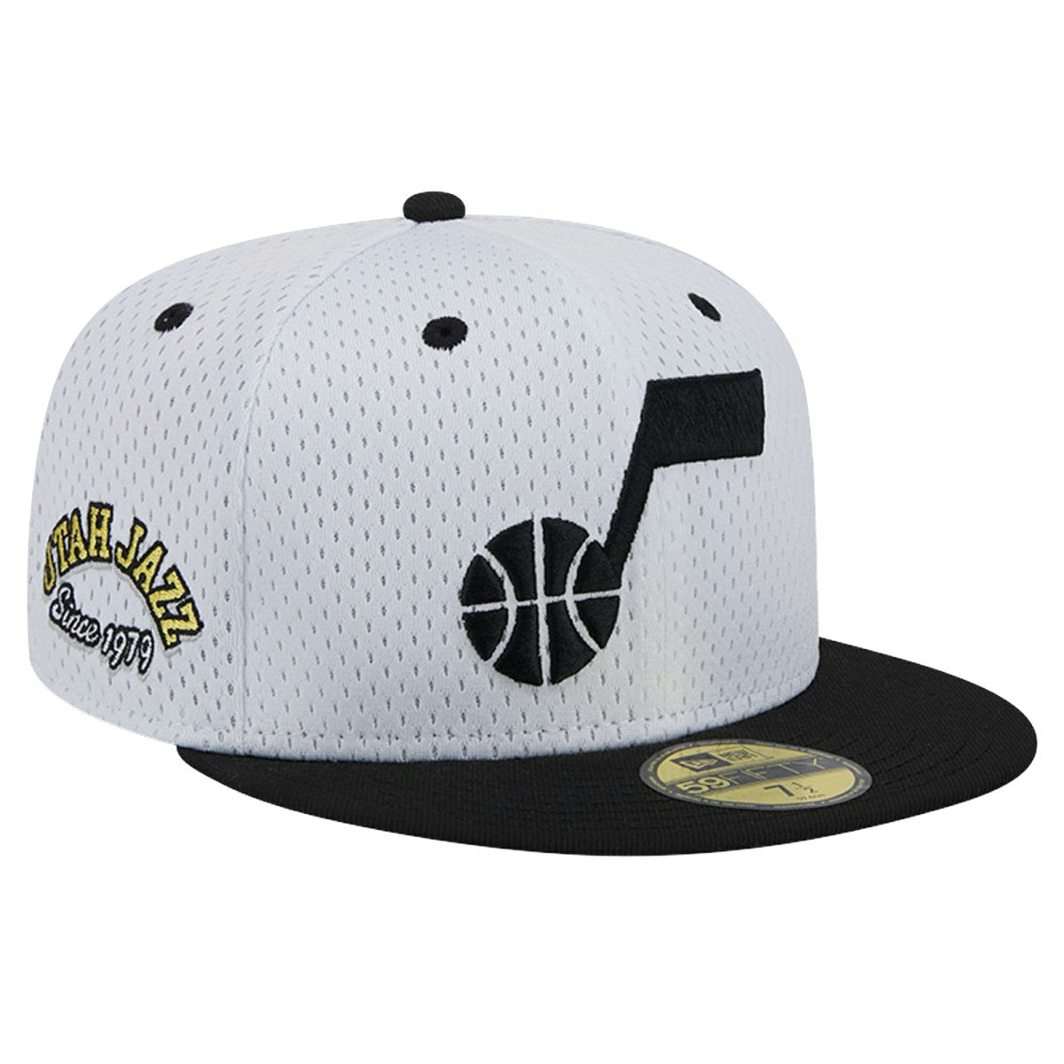 New Era - Utah Jazz Throwback 2Tone 59FIFTY Fitted Hat - White/Black