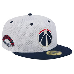 New Era - Washington Wizards Throwback 2Tone 59FIFTY Fitted Hat - White/Navy