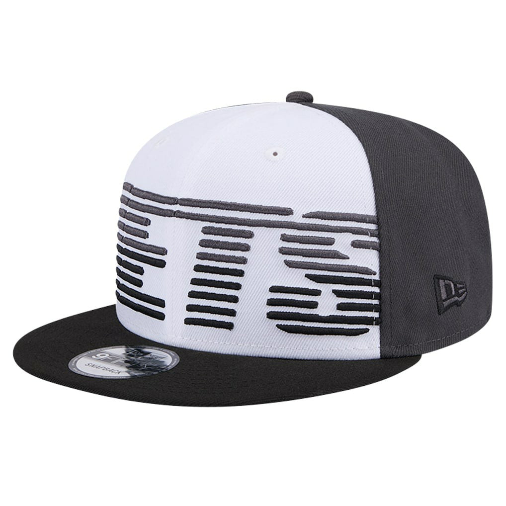 New Era - Brooklyn Nets Throwback Gradient Tech Font 9FIFTY Snapback Hat - White/Black